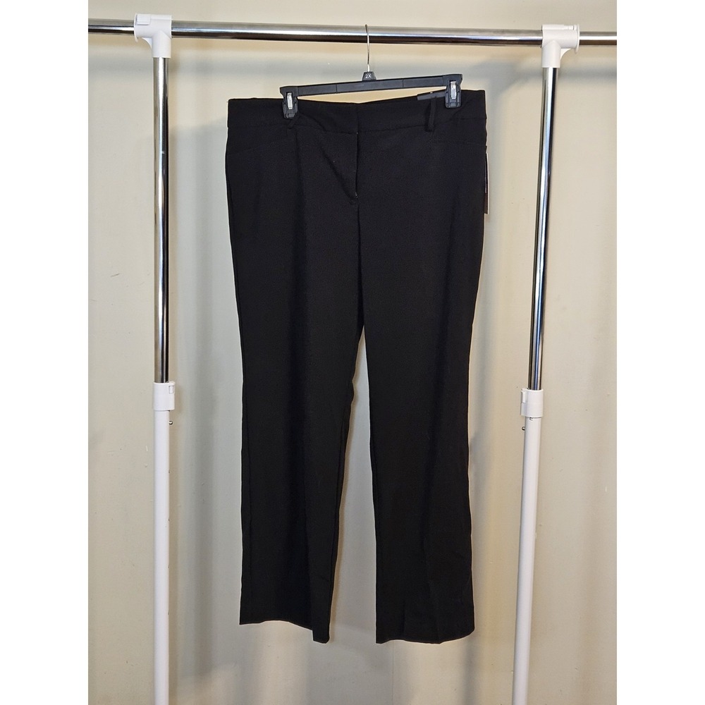 Briggs New York Slimming Solution Black Dress Pants Trousers Womens Size 18‎ NWT